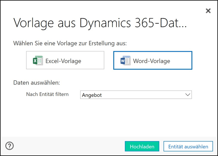 So erstellen Sie Word-Vorlagen in Dynamics 365.